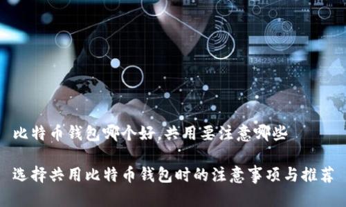比特币钱包哪个好，共用要注意哪些

选择共用比特币钱包时的注意事项与推荐